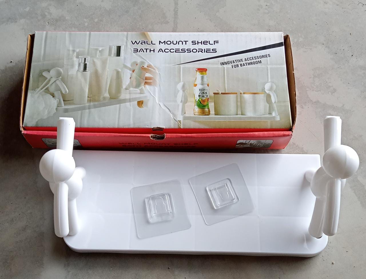Floating shelf for wall mounting, suitable for kitchen, bedroom, or living room decor. Floating shelf for wall mounting, suitable for kitchen, bedroom, or living room decor.